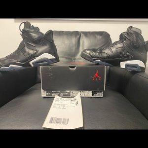 Nike Air Jordan 6 Black Cat size 9 pre owned